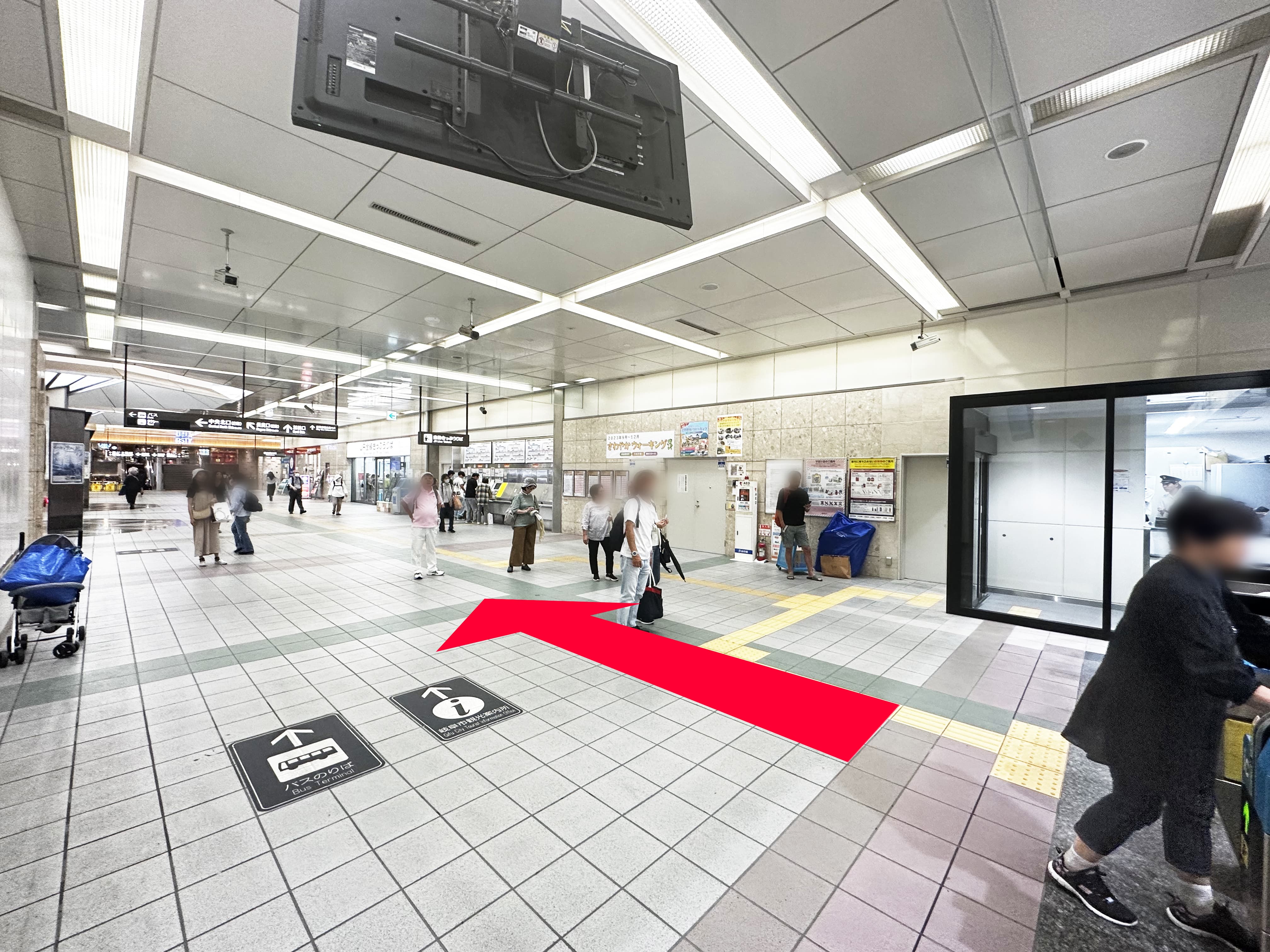 JR岐阜駅からの道順-1