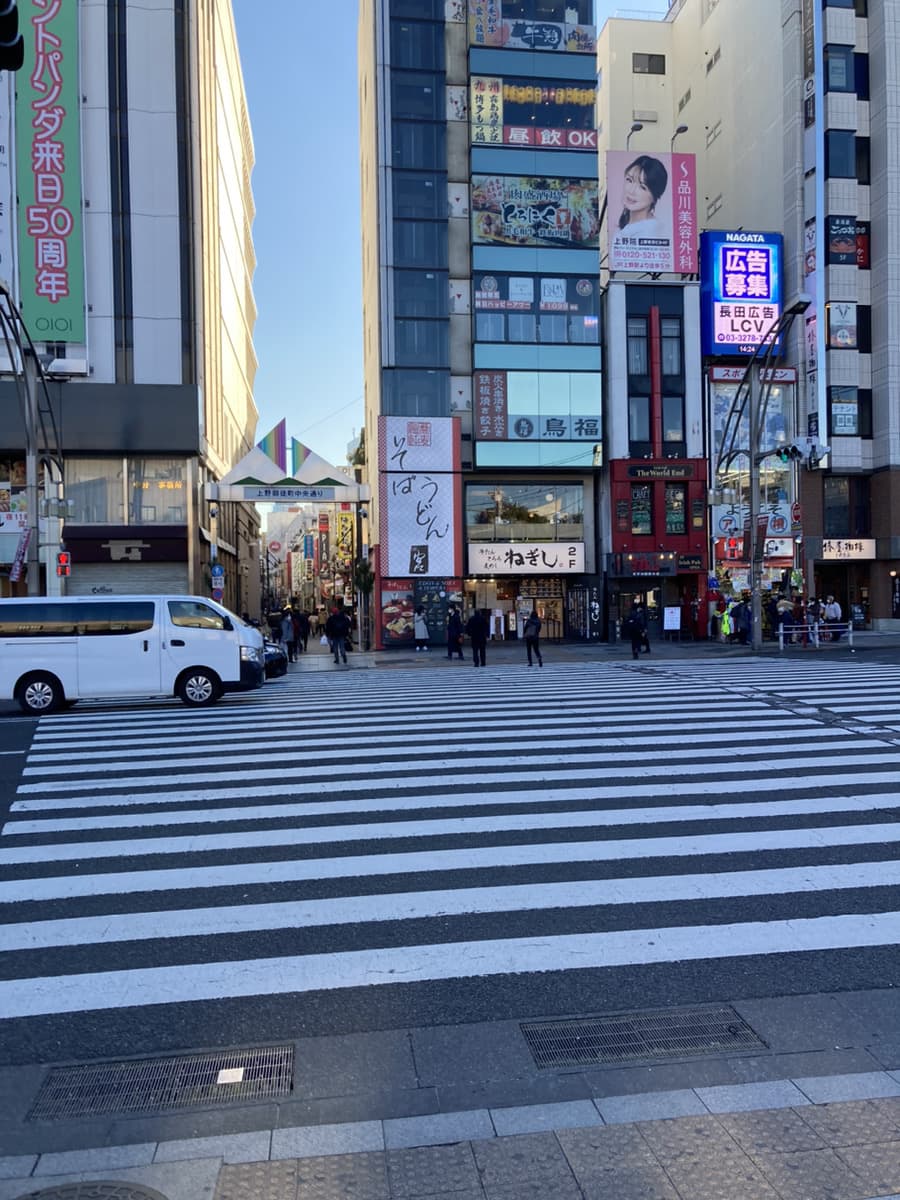 JR上野駅からの道順-2