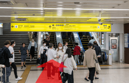 近鉄・阪神線 大阪難波駅からの道順01