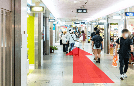 近鉄・阪神線 大阪難波駅からの道順06