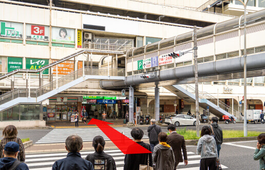 阪急三宮駅からの道順02