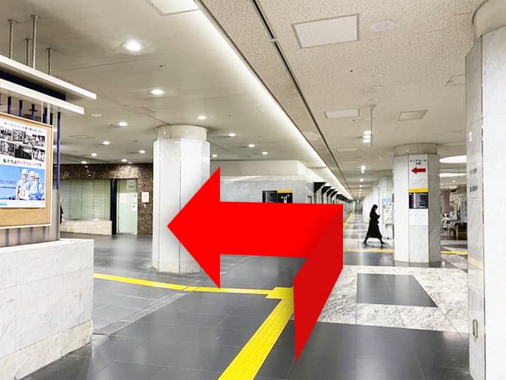 JR北新地駅からの道順-2