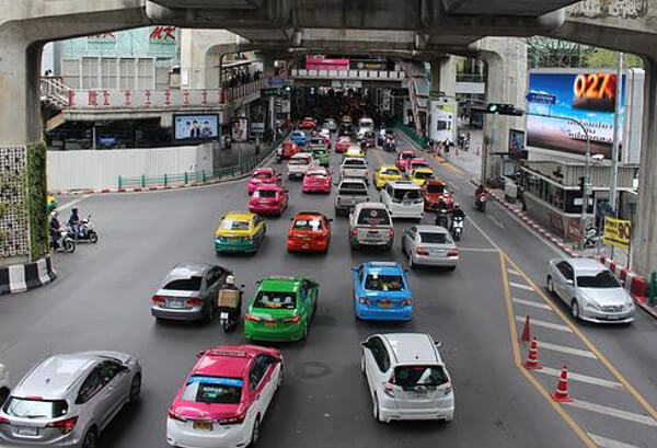 複数台の車