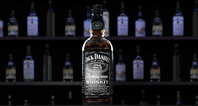 アメリカのバーボンウイスキー樽貯蔵庫イメージ