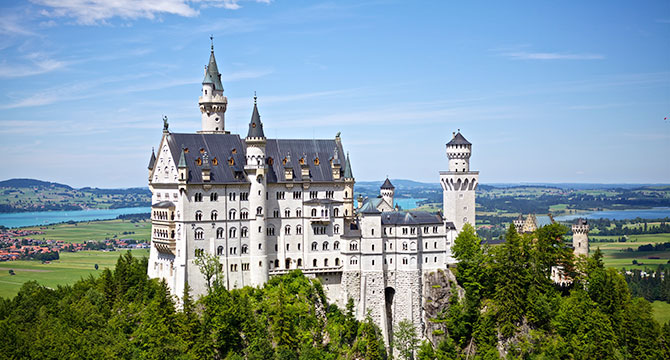 ドイツのワイン用ブドウ畑のイメージ