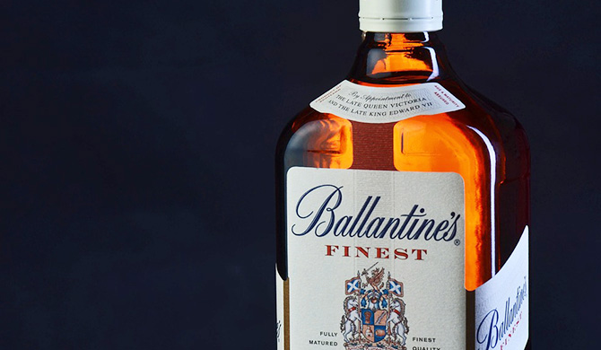 バランタインのボトル